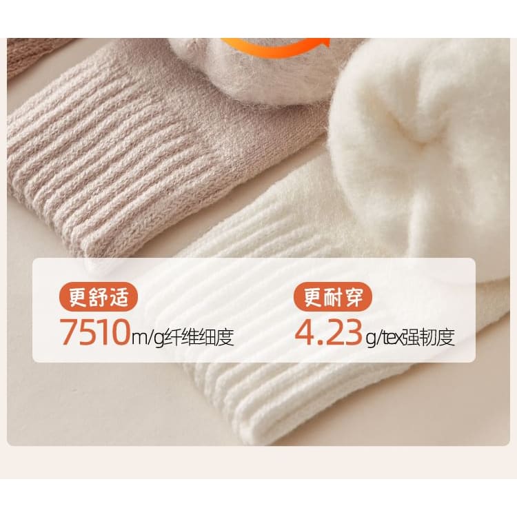 Plain Fleece-Lined Short Socks Set