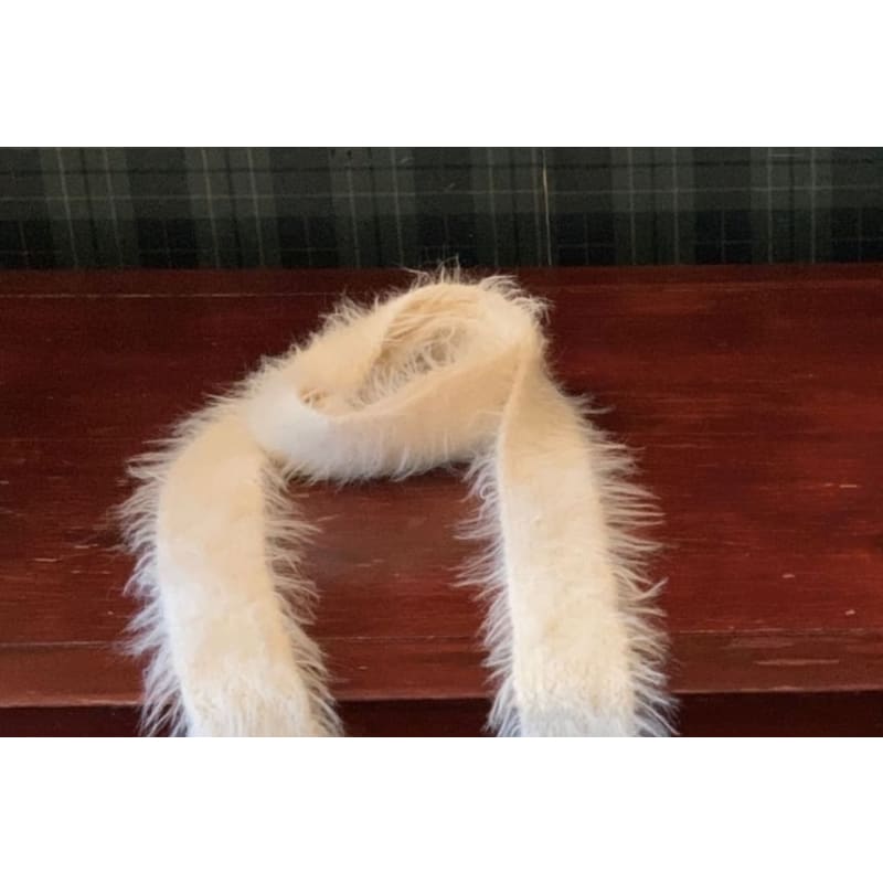 Plain Fluffy Light Scarf