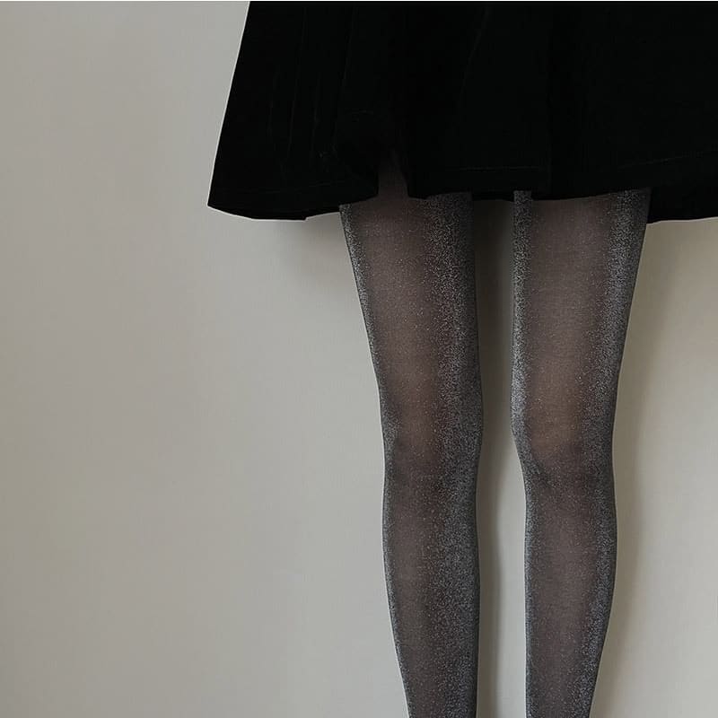 Plain Glitter Tights