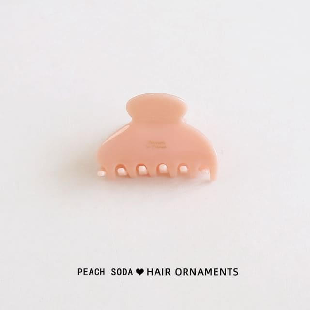 Plain Hair Claw - Pink / 6.5cm