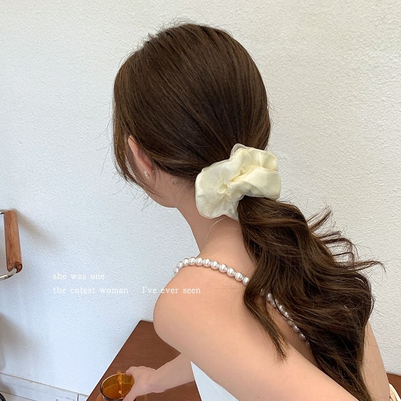 Plain Mesh Scrunchie