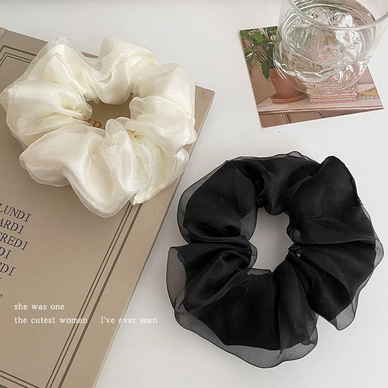 Plain Mesh Scrunchie