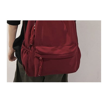 Plain Nylon Backpack