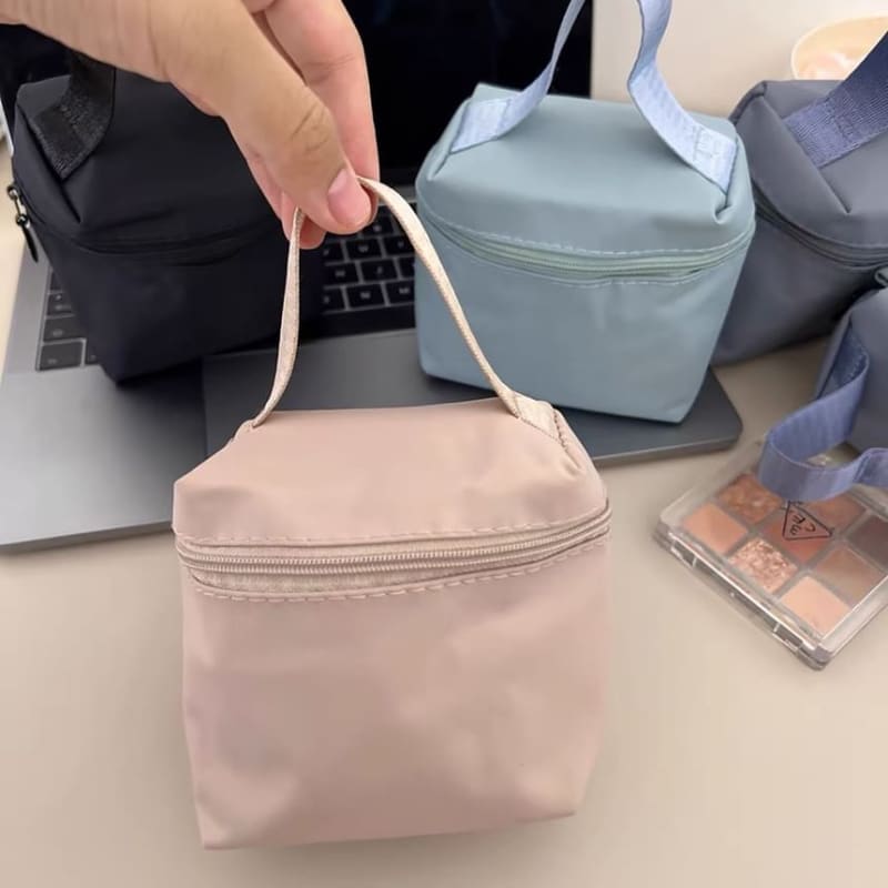 Plain Nylon Mini Makeup Bag (Various Designs)