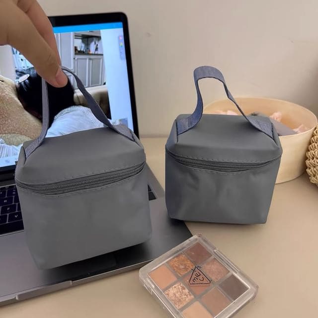 Plain Nylon Mini Makeup Bag (Various Designs) - Makeup Bag