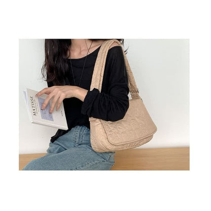 Plain Padded Flap Crossbody Bag