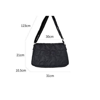 Plain Padded Flap Crossbody Bag