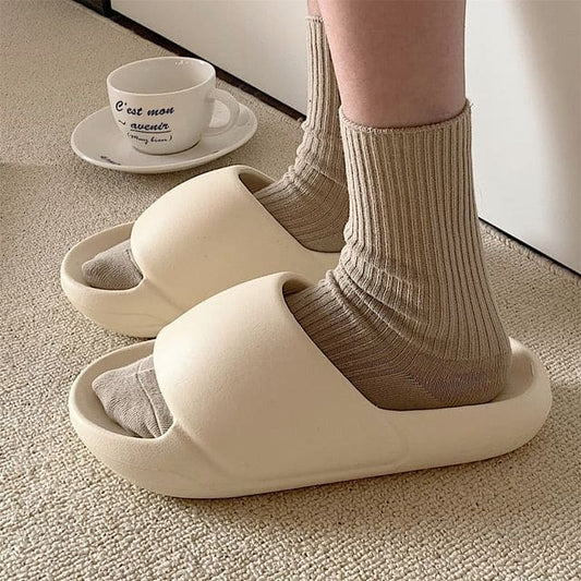 Plain Platform Home Slippers