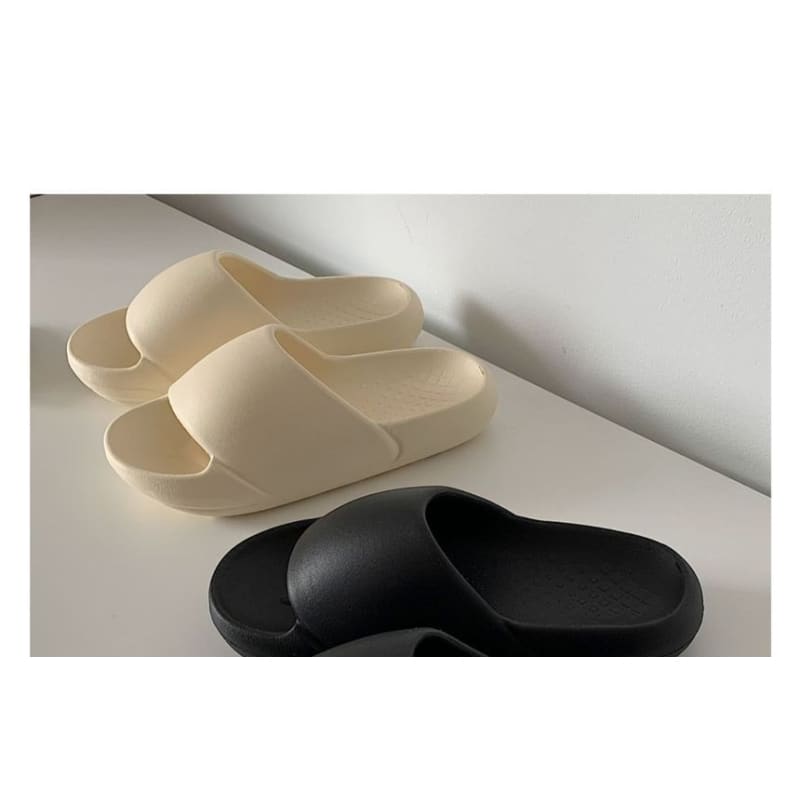 Plain Platform Home Slippers