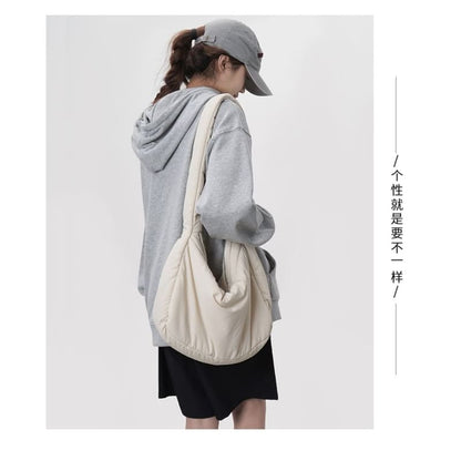 Plain Puffer Shoulder Bag