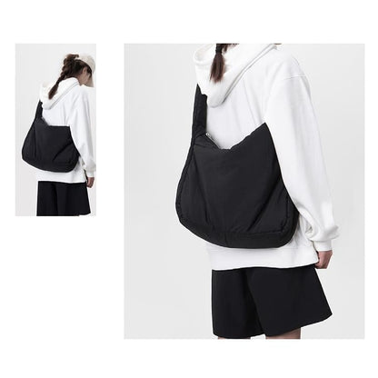 Plain Puffer Shoulder Bag