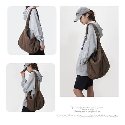 Plain Puffer Shoulder Bag