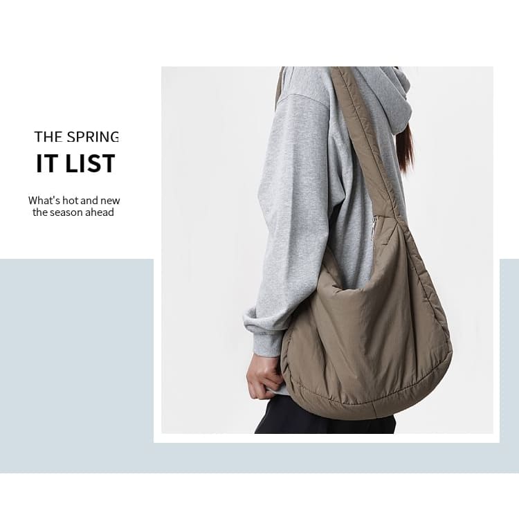 Plain Puffer Shoulder Bag