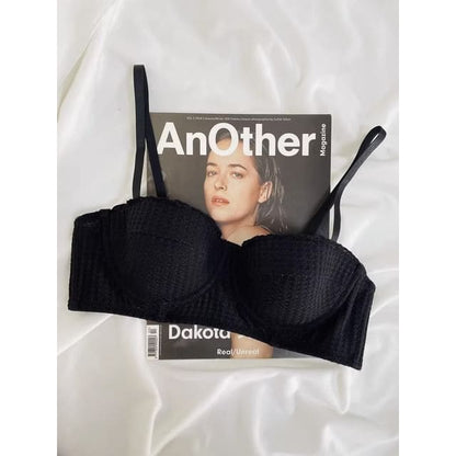 Plain Push - Bra - Black / 32/70AB