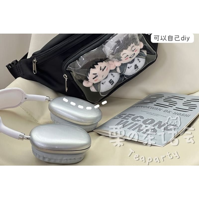 Plain PVC Panel Belt Bag / Bag Charm / Set