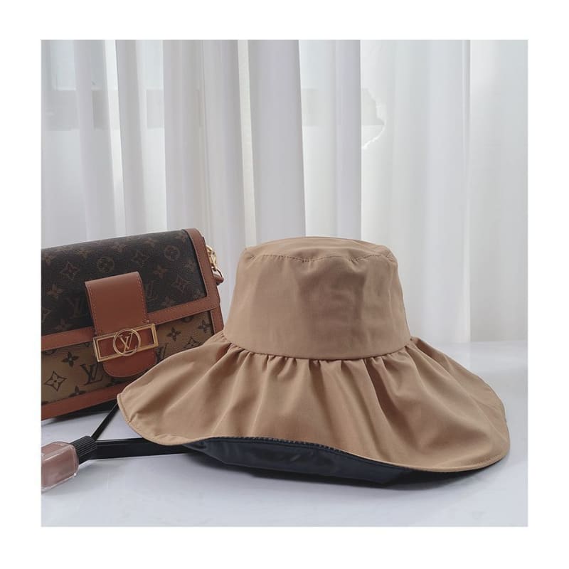 Plain Ruffle Sun Hat