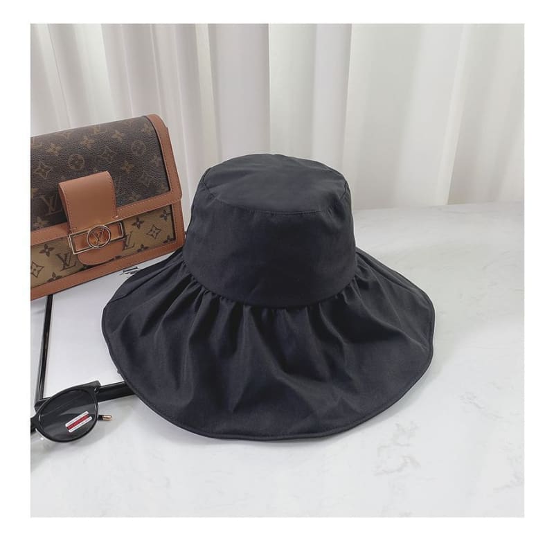 Plain Ruffle Sun Hat