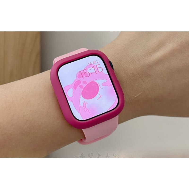 Plain Silicone Apple Watch Band / Protection Case / Set