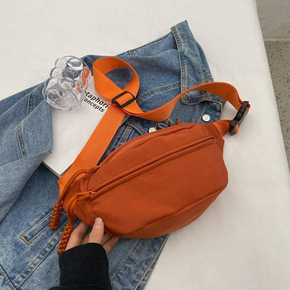 Plain Sling Bag - Tangerine / One Size