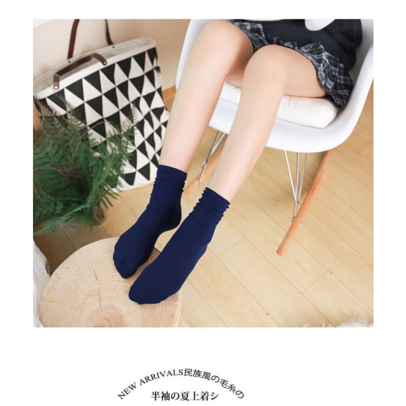 Plain Slouch Socks