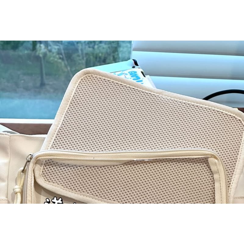 Plain Transparent Panel Messenger Bag