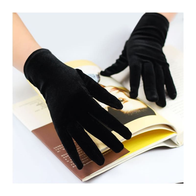 Plain Velvet Gloves