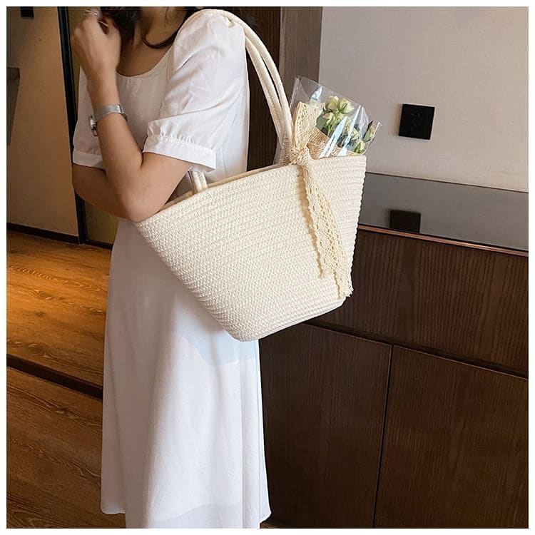 Plain Woven Tote Bag