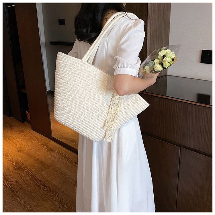 Plain Woven Tote Bag