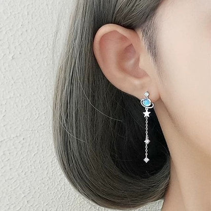 Planet Star Drop Earring