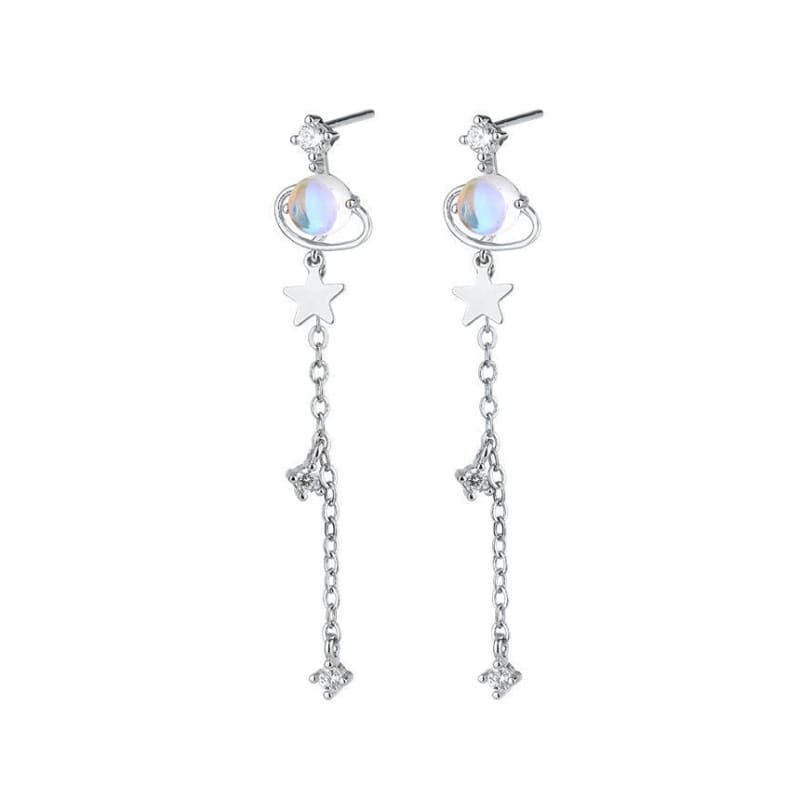 Planet Star Drop Earring