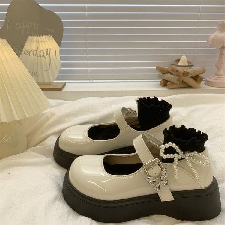 Platform Butterfly Mary Jane Shoes