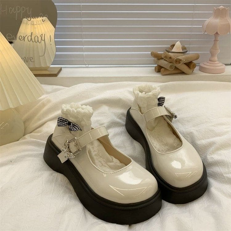 Platform Butterfly Mary Jane Shoes