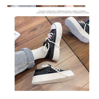 Platform Canvas Sneakers