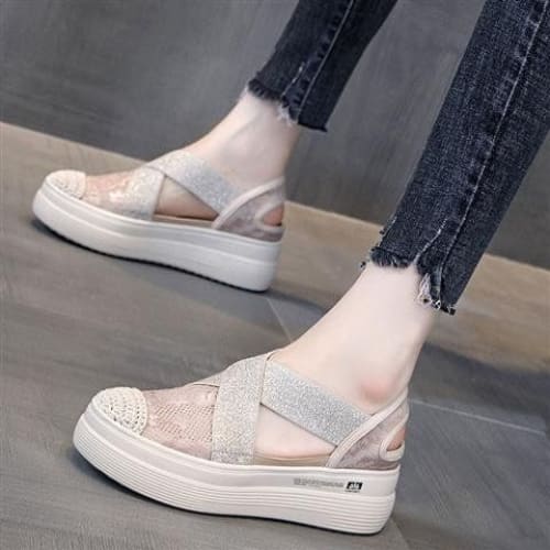 Platform Cutout Slip Ons