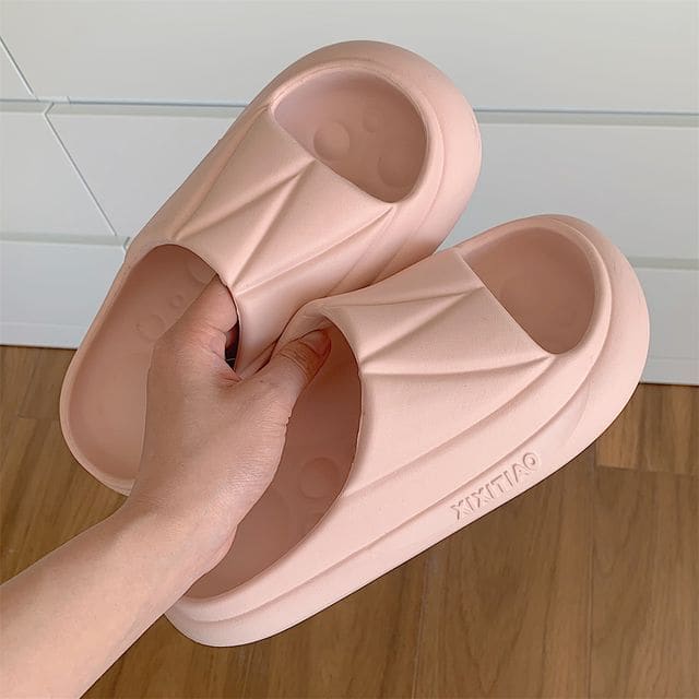 Platform Home Slippers - Light Pink / 34 To 35