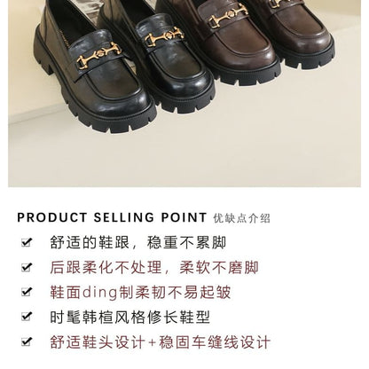 Platform Horsebit Loafers