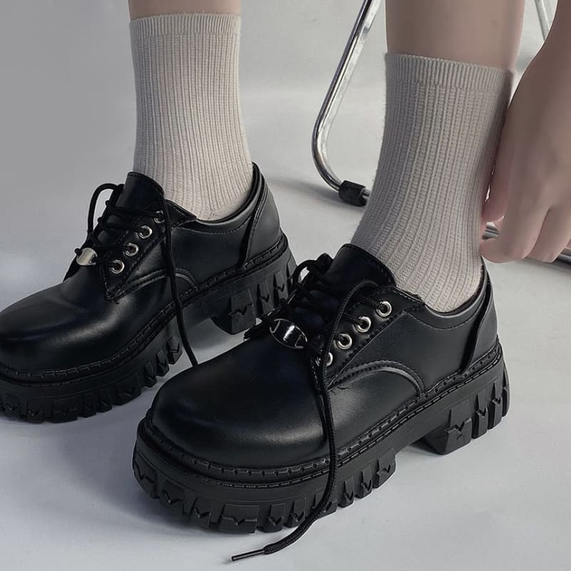 Platform Lace Up Oxfords