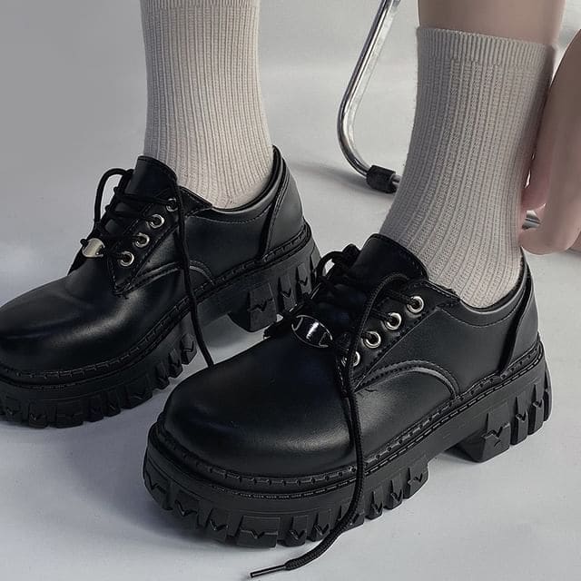 Platform Lace Up Oxfords