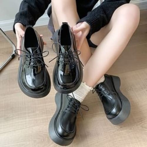 Platform Lace Up Shoes