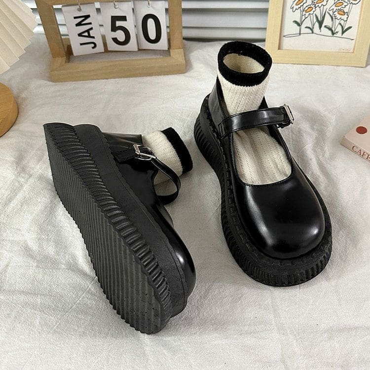 Platform Mary Jane Shoes