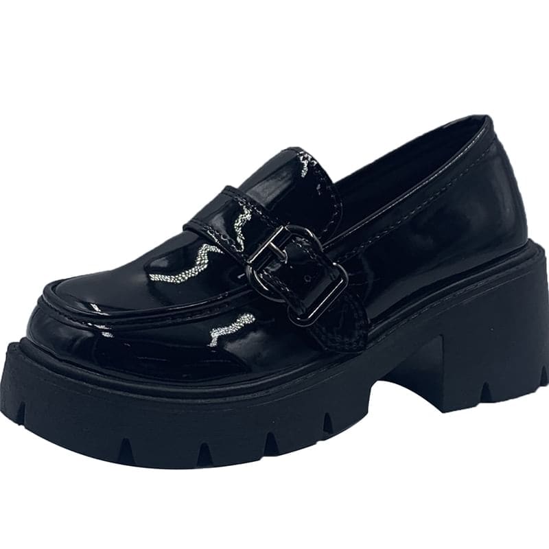 Platform Patent Loafers