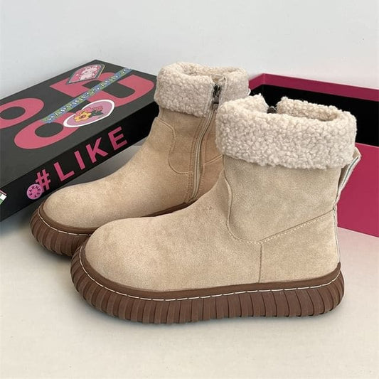 Platform Short Snow Boots