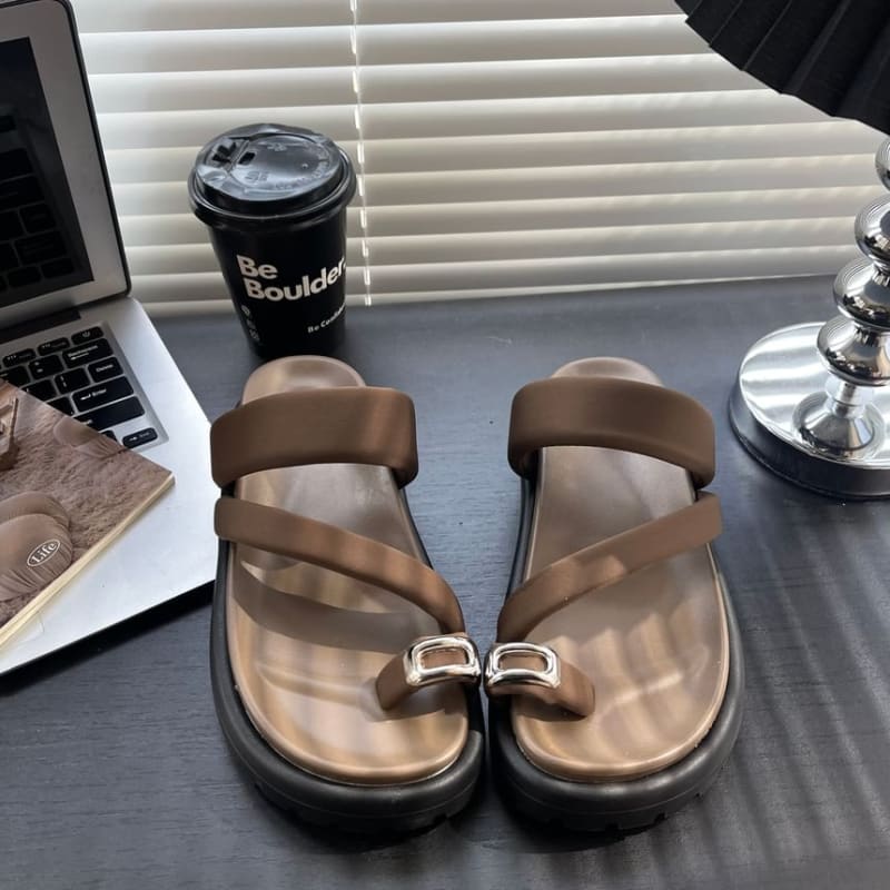 Platform Slide Sandals