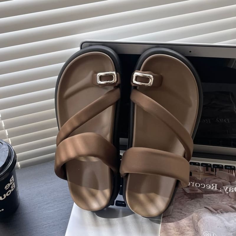 Platform Slide Sandals