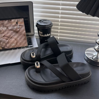 Platform Slide Sandals