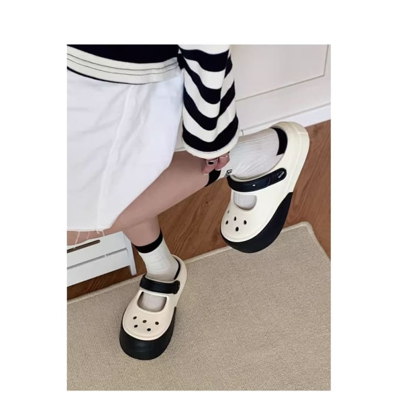 Platform Slingback Clogs