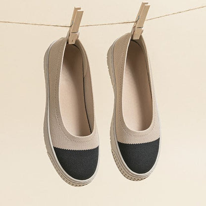 Platform Slip - Almond & Black / 34