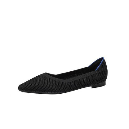 Pointed Flats - Black / 34