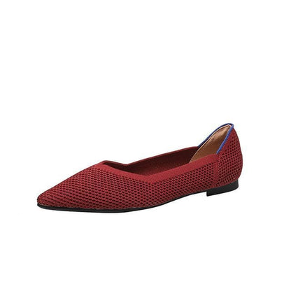 Pointed Flats - Red / 34