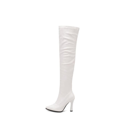 Pointed Toe High Heel Over The Knee Boots